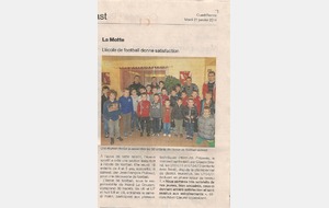 L'ECOLE DE FOOT A L'HONNEUR