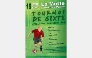 TOURNOI DE SIXTE LE 15 JUIN