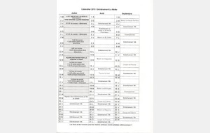 CALENDRIER DE PREPA