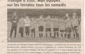 LES U13 du TRIANGLE D'UZEL