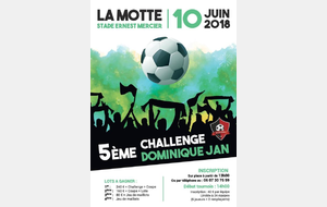TOURNOI DE SIXTE LE 10 JUIN LA MOTTE