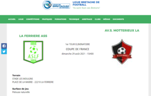 LA FERRIERE - LA MOTTE Coupe de France