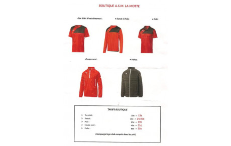LA BOUTIQUE DE L'ASM
