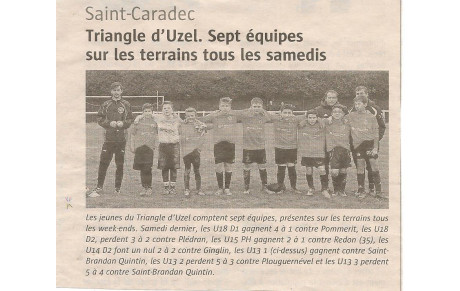 LES U13 du TRIANGLE D'UZEL