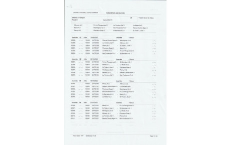 CALENDRIER D3 pour la B