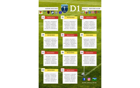 CALENDRIER D1 
