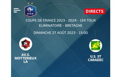 LA MOTTE - ST CARADEC 1er tour de la Coupe de France